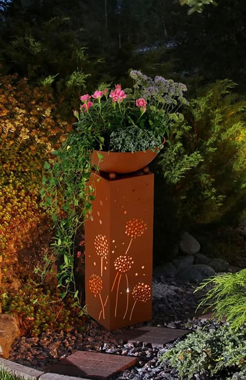 light planter garden use