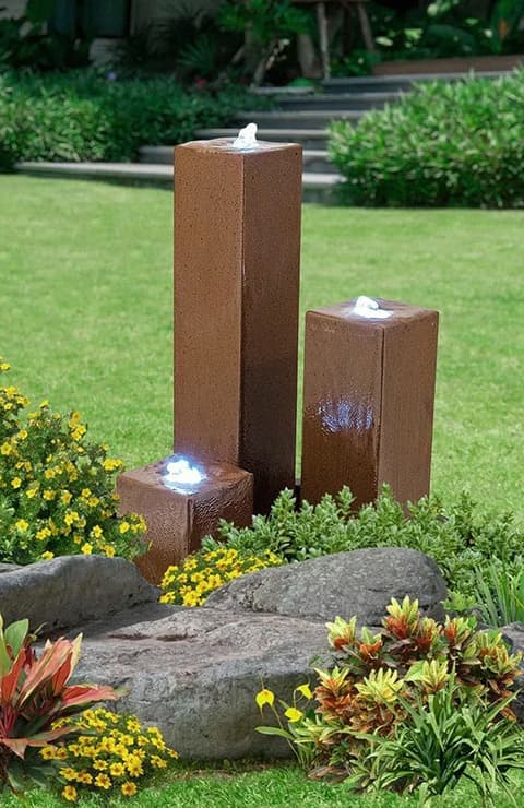 water features outdoor use