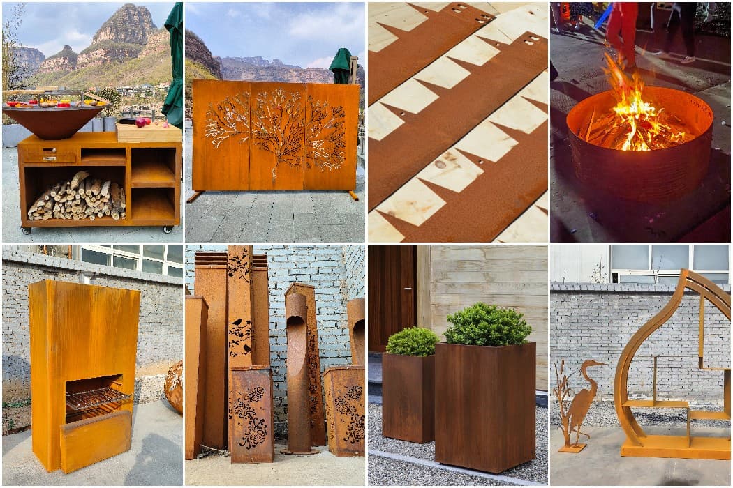 corten garden products types