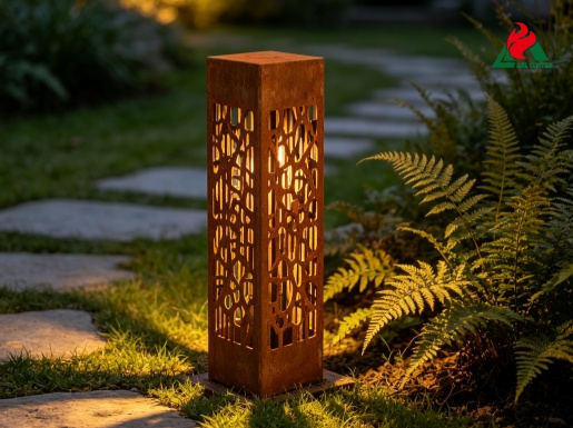 Decorative Corten steel light