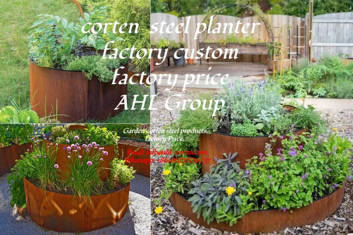 Corten steel planter for sale