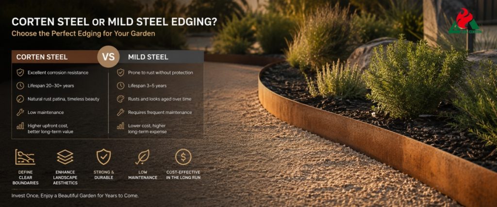 Is Corten Steel Edging Better Than Mild Steel